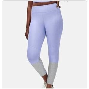 Outdoor Voices Dipped Leggings Colorblock Athletic Yoga Pants Lilac Lake Size XS